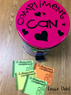 Giving compliments is a crucial life skill that students need to learn and practice! This blog post has ideas and freebies that will help you build a classroom community that invites students to give compliments. 