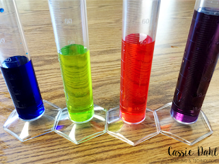 Integrate some fun science centers into your Matter Unit. This blog post is packed full of ideas for matter measurement centers and it even includes a FREE recording sheet to make your planning even easier!