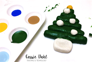 These Christmas Tree ornaments are super easy to make in the classroom and they turn out absolutely beautiful! They require only a few ingredients that you probably have in your house already!