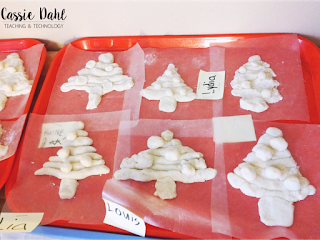 These Christmas Tree ornaments are super easy to make in the classroom and they turn out absolutely beautiful! They require only a few ingredients that you probably have in your house already!