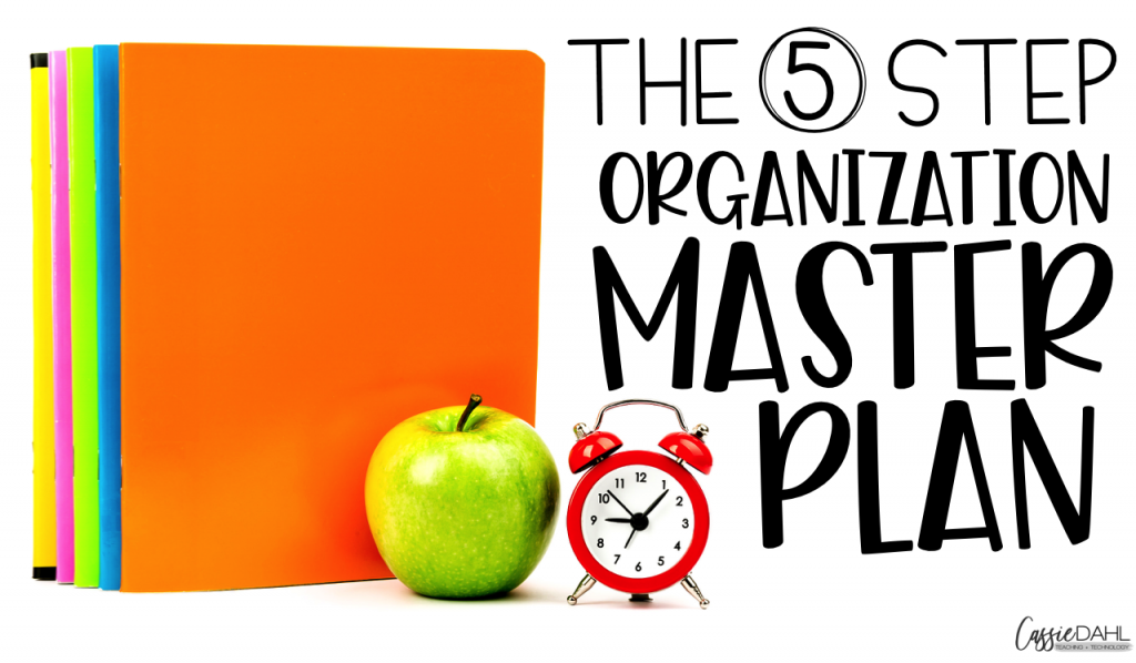 Use this simple 5 step organization master plan to control the chaos in your classroom.